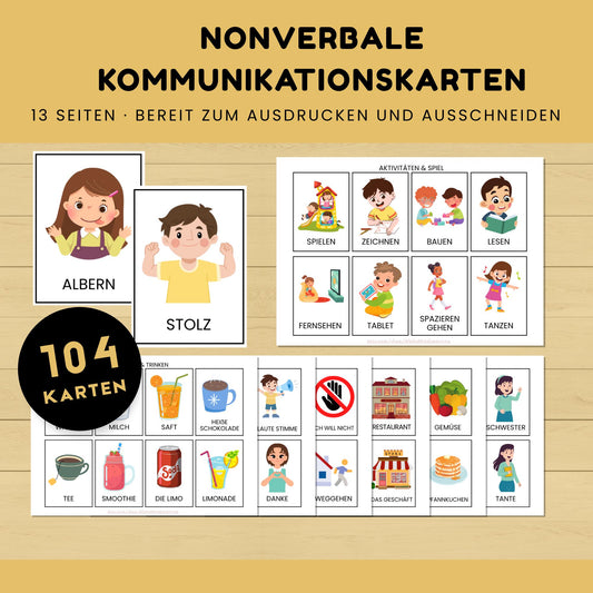 104 Nonverbale Kommunikationskarten