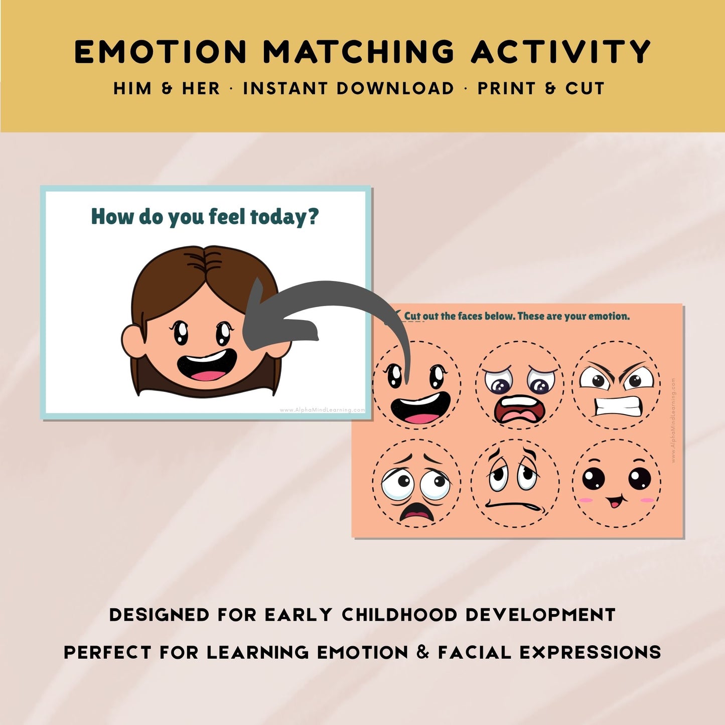 Feelings & Emotions Matching Game