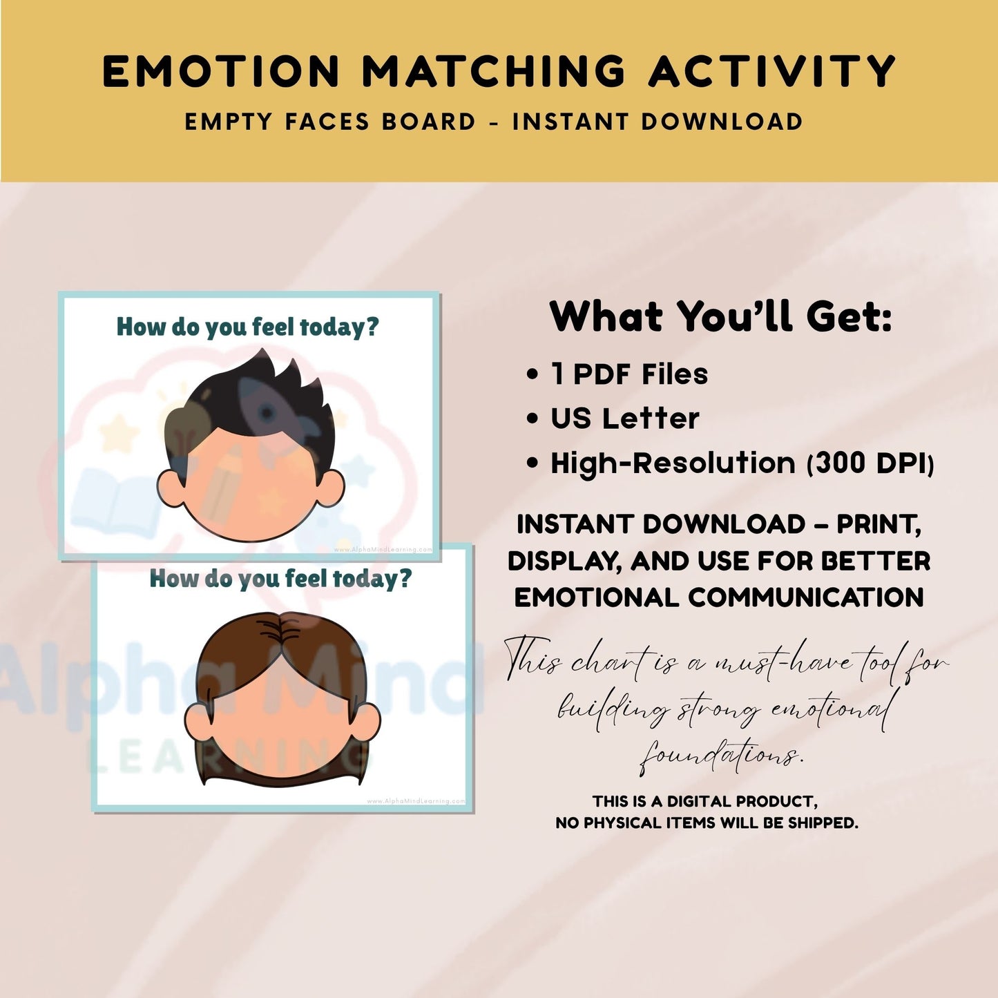 Feelings & Emotions Matching Game