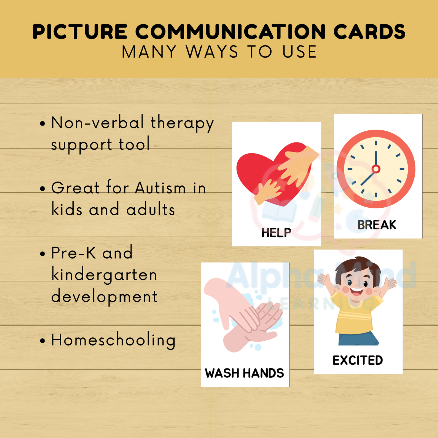 104 Printable Picture Communication Cards