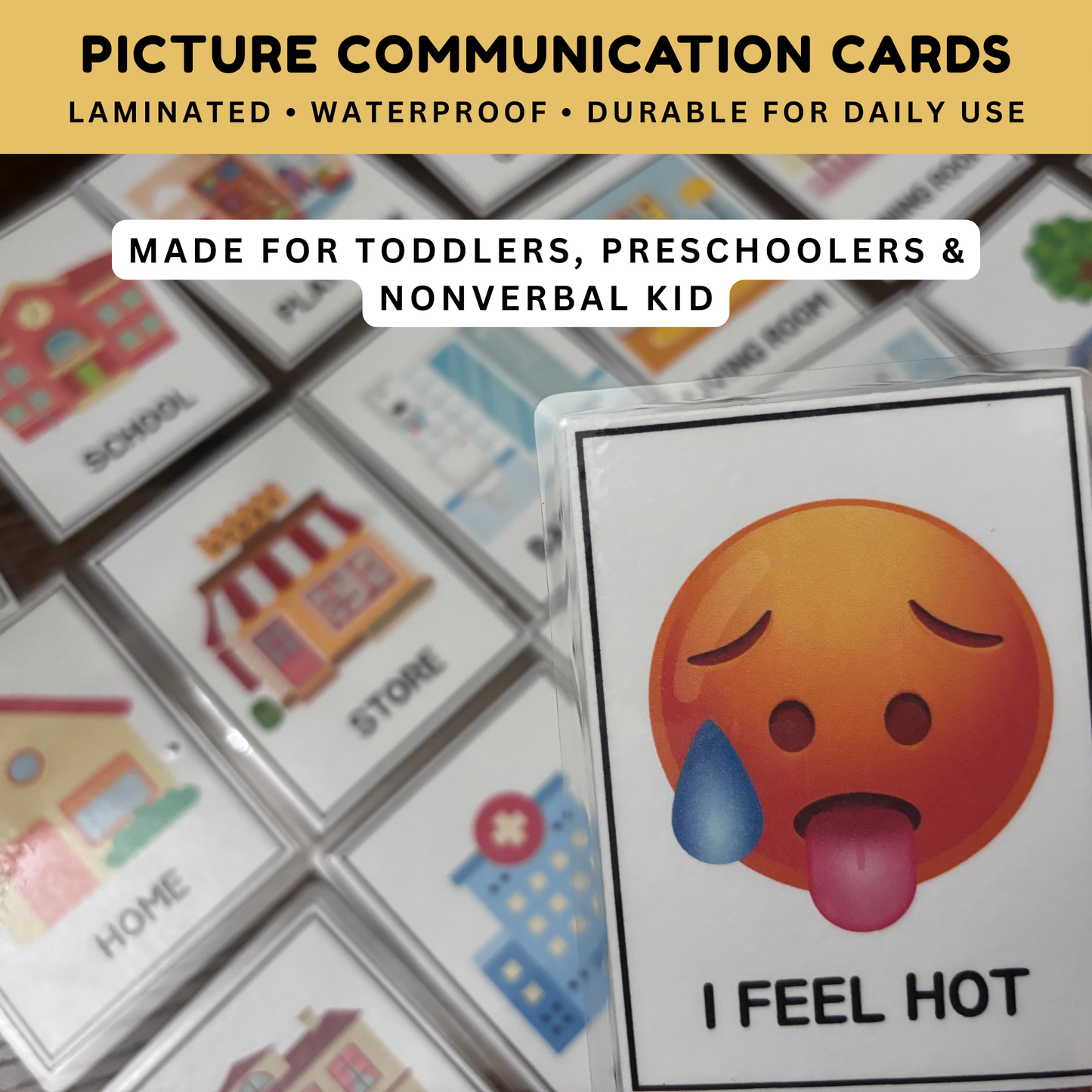 104 Laminated Non Verbal Communication Cards