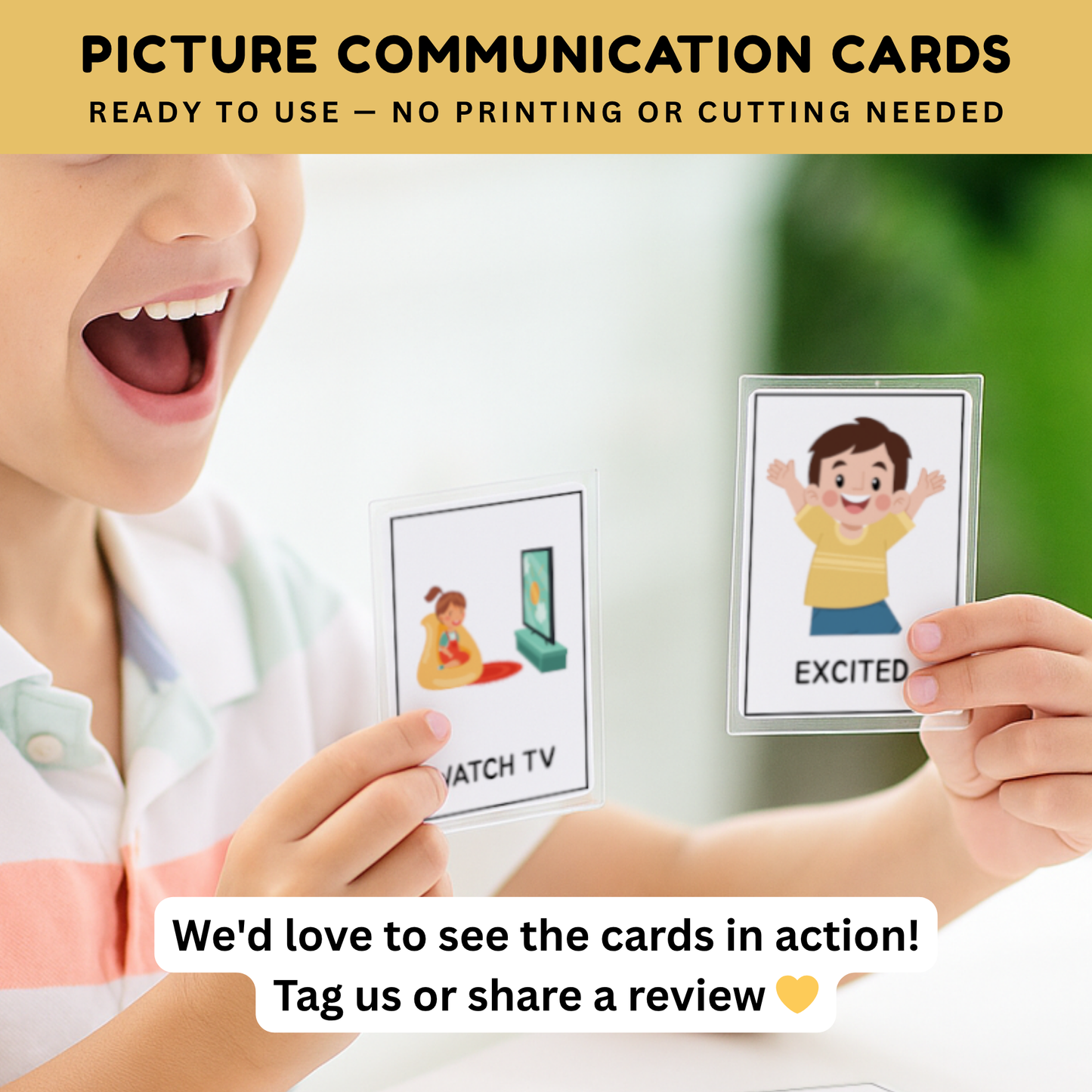 104 Laminated Non Verbal Communication Cards